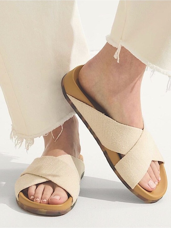 Rothy's Shoes - ✨Rothy's Weekend Slide Sandals in Oat 8 / New✨